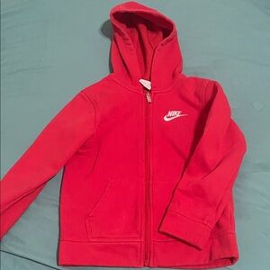Nike Kids Red Full-Zip Hoodie